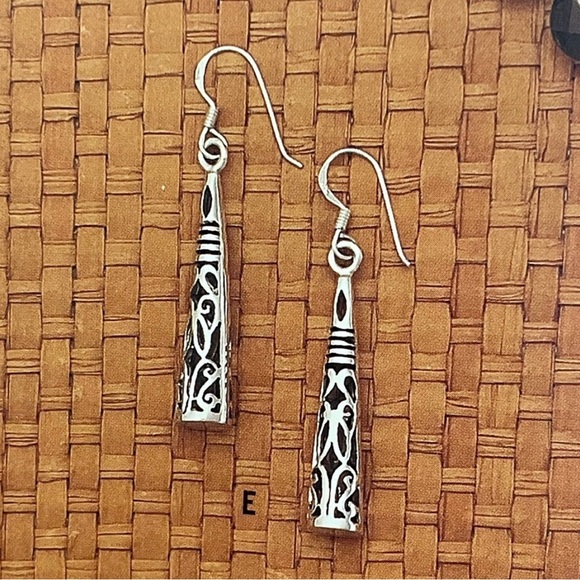 Silpada RARE VERY HTF Sterling Filigree Cone French Wire Earrings - Picture 10 of 10